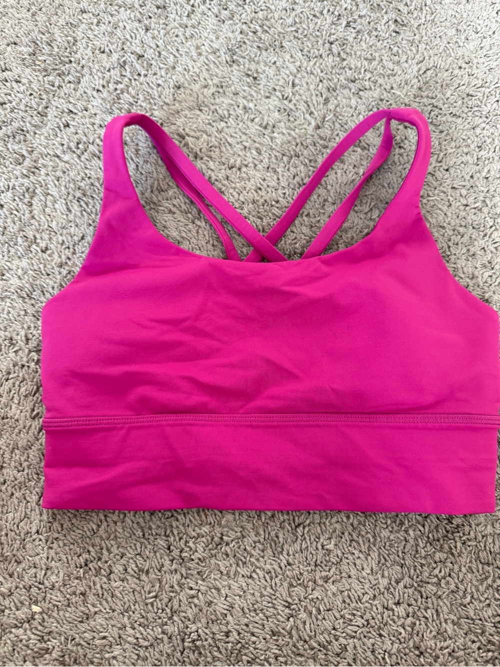 Lululemon Hot Pink Strappy Sports bra